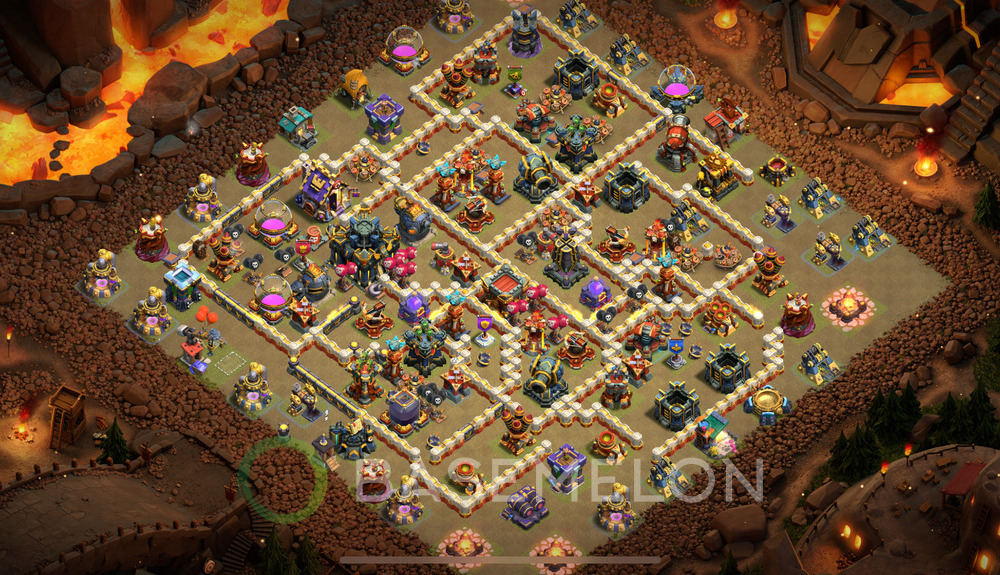 Town Hall 17 War Base with Link - TH17 Layout, #1027