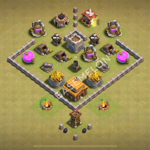 Best TH3 War Base Layouts for COC Clash of Clans 2025 