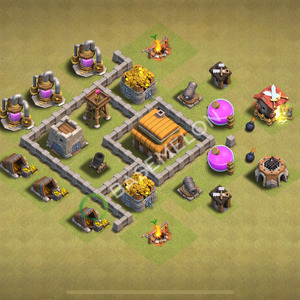 Best TH3 War Base Layouts for COC Clash of Clans 2025 