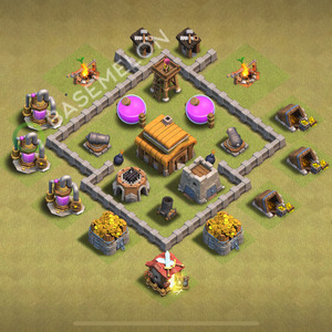 Best TH3 War Base Layouts for COC Clash of Clans 