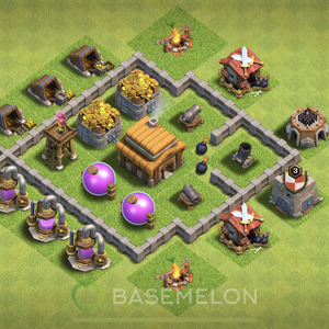 Best TH3 Farm Base Layouts for COC Clash of Clans 2025 