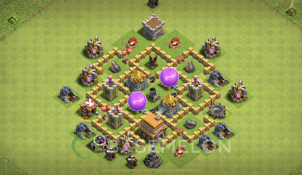 Town Hall 5 Farm Base with Link, Max Levels - TH5 Layout, #560