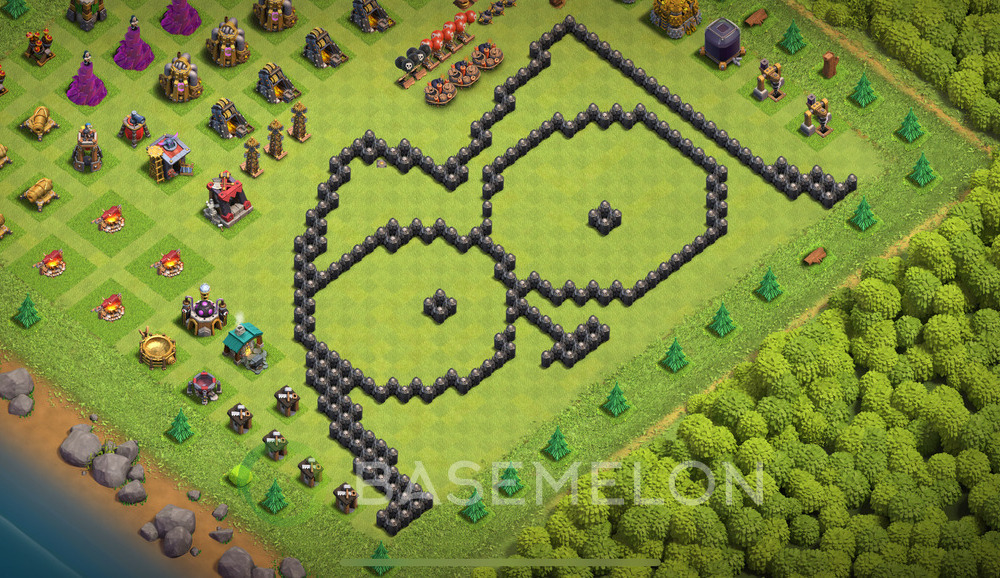 Town Hall 8 Progress Base with Link - TH8 Layout, #1179